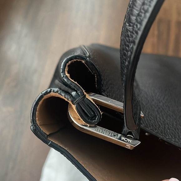 MCM Medium Sarah Hobo Bag in Black - Picture 9 of 10